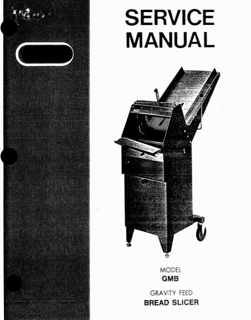 Berkel Gravity Feed Bread Slicer GMB Service Manual PDF Download