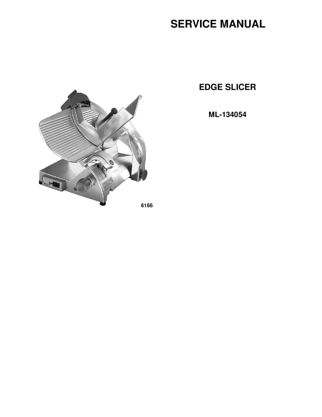 HOBART MODEL EDGE SLICER SERVICE, TECHNICAL AND REPAIR MANUALS PDF